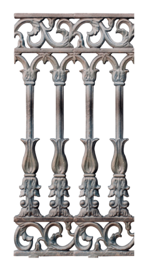 Cast Balustrade Railing CADCR0148
