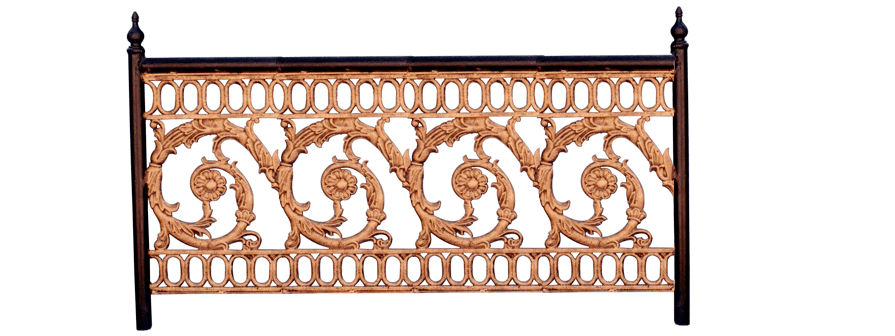 Cast Balustrade Railing CADCR0171