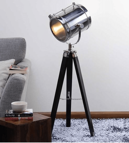 Marine Nautical Search Light-Tripod Floor Lamp