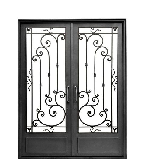 Wrought iron Timber Door WDR0310