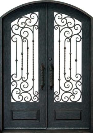 Wrought iron Timber Door WDR0320