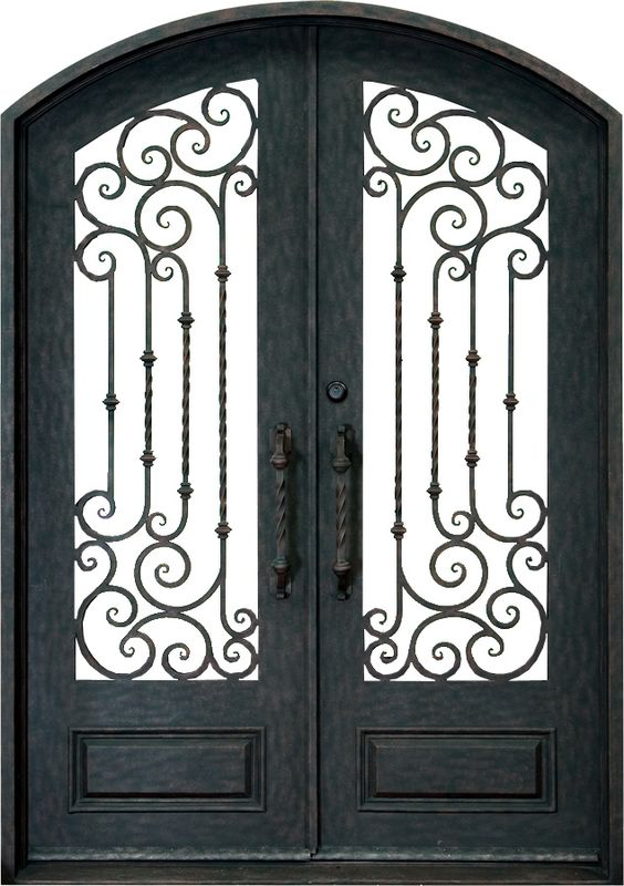 Wrought iron Timber Door WDR0320