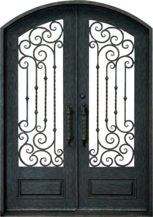 Wrought iron Timber Door WDR0321