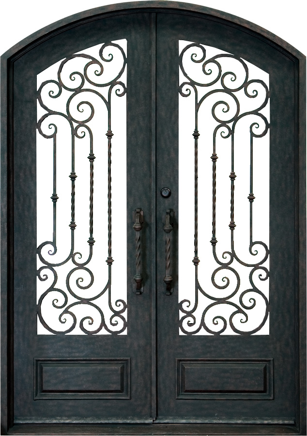 Wrought iron Timber Door WDR0321