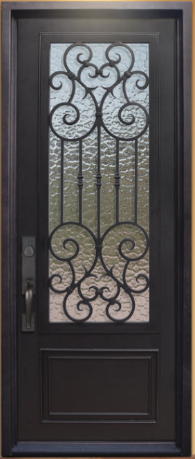 Wrought iron Timber Door