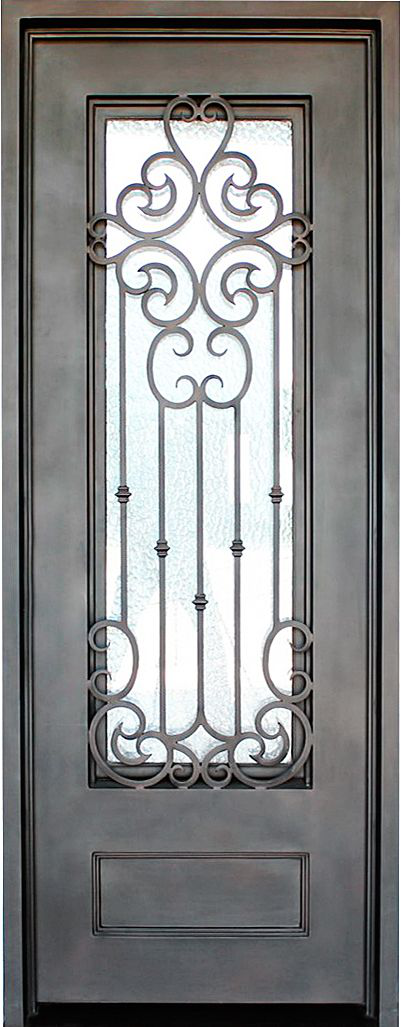 Wrought iron Timber Door WDR073
