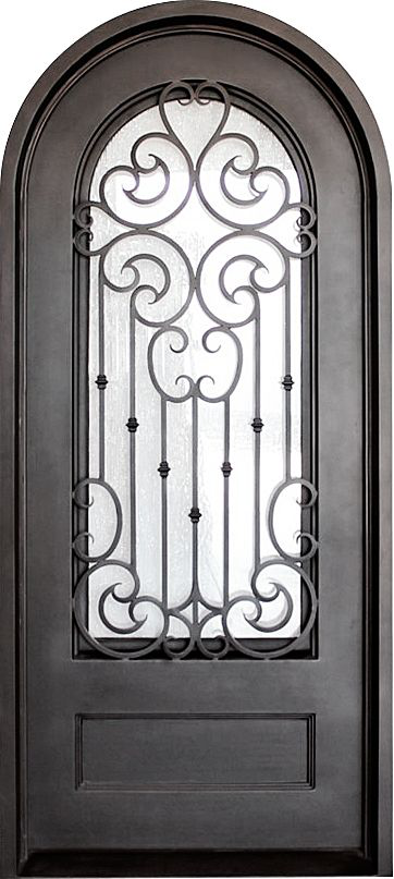 Wrought iron Timber Door WDR077